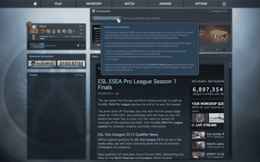 csgo overwatch