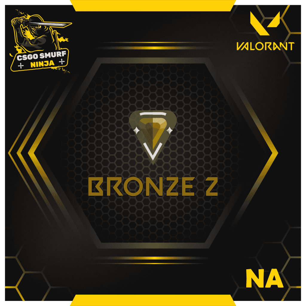Valorant Bronze 3 Rank NA Region CsgoSmurfNinja