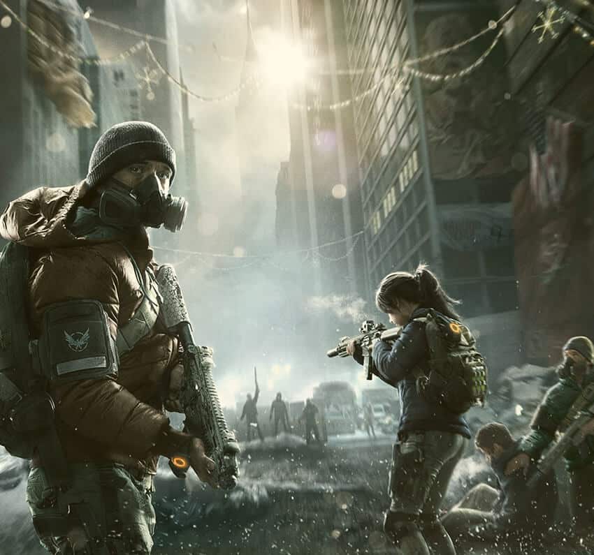 Tom Clancy's The Division shooting scene banner